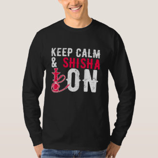 Hookah bewaar kalm shisha op waterpijpleiding roke t-shirt