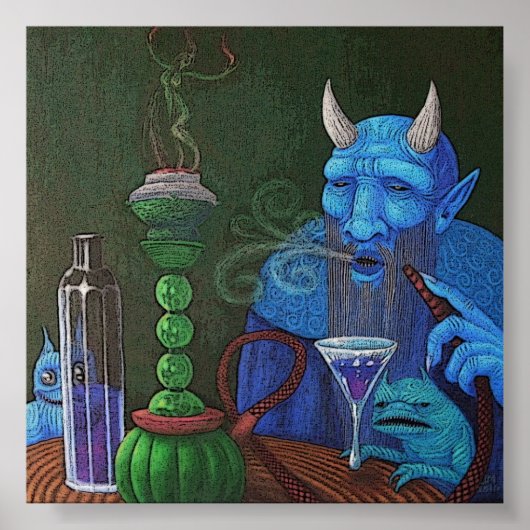 Hookah Demon Poster (Voorkant)