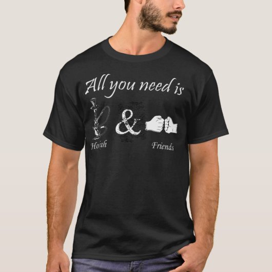 Hookah en humor t-shirt (Voorkant)