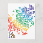 HOOKAH HARE BRIEFKAART (Voorkant)