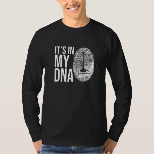 Hookah Mijn DNA Vingerafdruk Shisha Waterpijp T-shirt