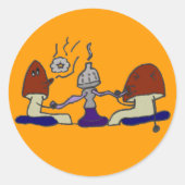 Hookah Mushrooms Sticker (Voorkant)