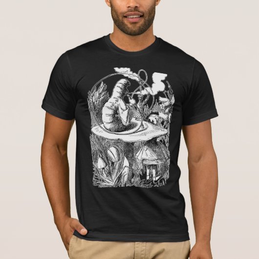 Hookah, paddenstoel, Caterstone, Alice in Wonderla T-shirt (Voorkant)