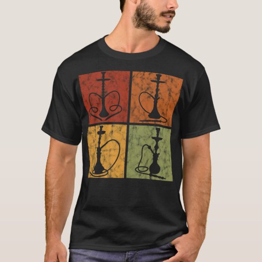 hookah Shisha bar retro shisha T-shirt (Voorkant)