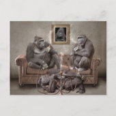 Hookah Smoking Apes Post Kaart (Voorkant)