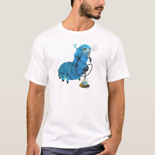 Hookah Smoking Blue Catterpijler T-shirt