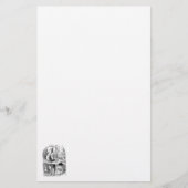 Hookah Smoking Caterpijler Alice in Wonderland Briefpapier (Voorkant)