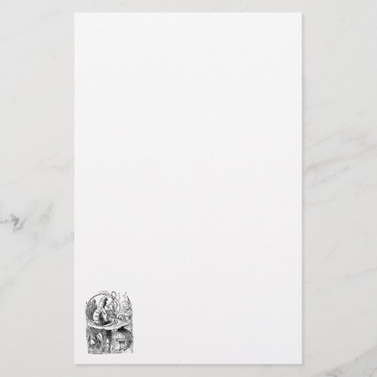 Hookah Smoking Caterpijler Alice in Wonderland Briefpapier (Voorkant)
