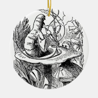 Hookah Smoking Caterpijler Alice in Wonderland Keramisch Ornament
