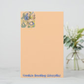 Hookah Smoking Caterpijler Briefpapier (Staand voorkant)