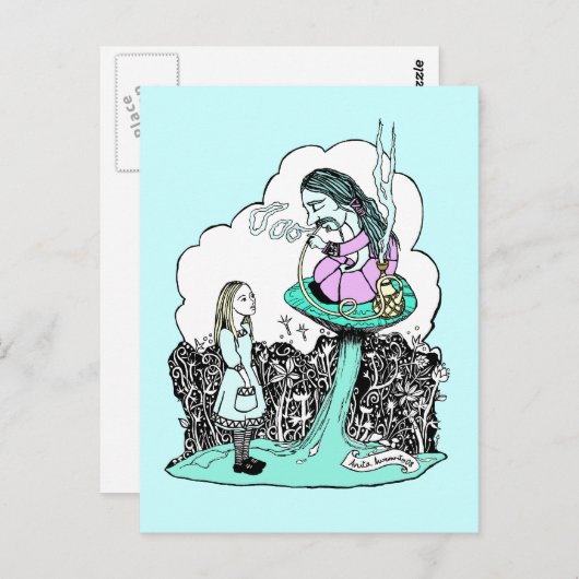 Hookah Smoking Caterstrand Briefkaart (Voorkant / Achterkant)