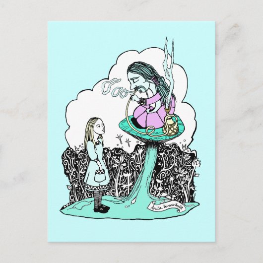 Hookah Smoking Caterstrand Briefkaart (Voorkant)