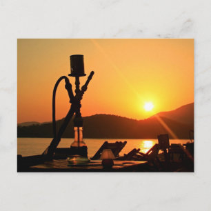 Hookah Sunset Briefkaart