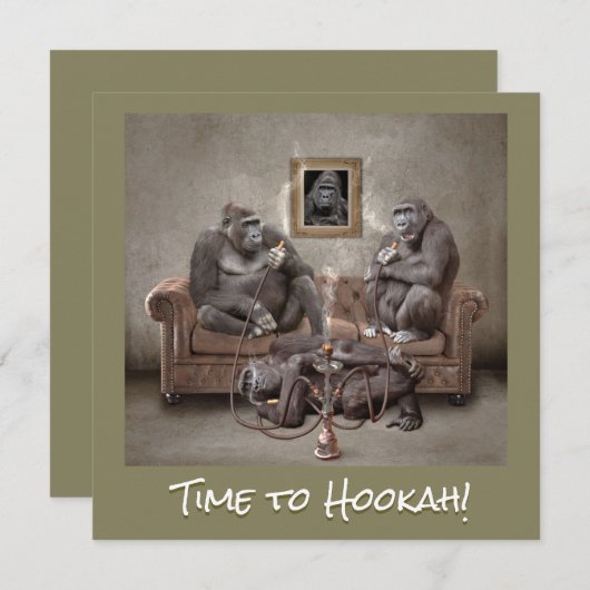 Hookah Time Beauful Primates Save The Date (Voorkant / Achterkant)