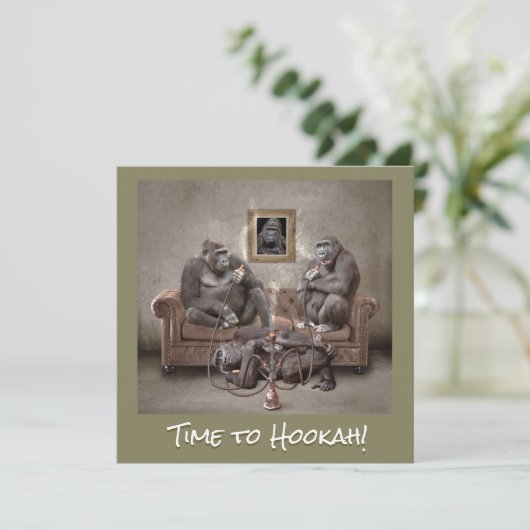 Hookah Time Beauful Primates Save The Date (Staand voorkant)
