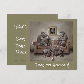 Hookah Time Beauful Primates Save The Date