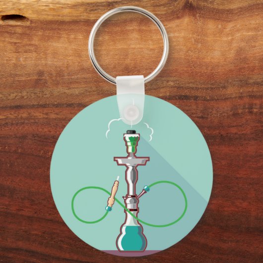 Hookah-vectorkunst Sleutelhanger (Voorkant)