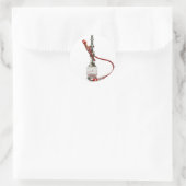 Hookah-waterleiding Ronde Sticker (Tas)