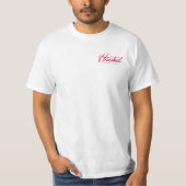Hook'd Tshirt - rood/blauw (Voorkant)