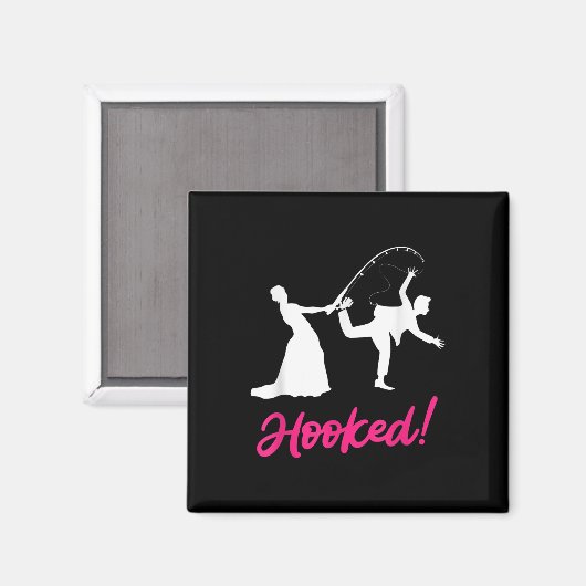 Hooked - Games voor bruid en bruidegom bruiloft Magneet (Voorkant / Achterkant)