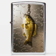 Hooked Golden Bass Fish #3