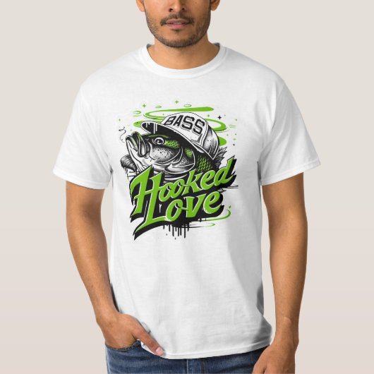 Hooked Love - Mannen T-shirt (Voorkant)