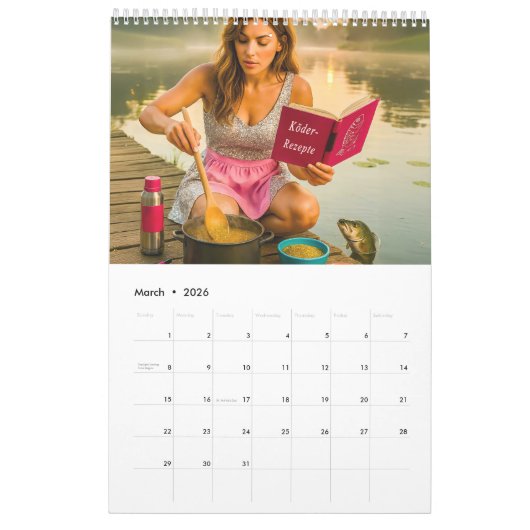 Hooked on Fishing – Funny Women’s Kalender (Mar 2026)