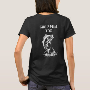 Hooked On Fishing Logo, Gepersonaliseerde Hengelcl T-shirt