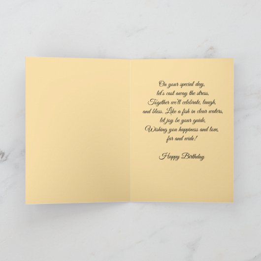 Hooked on Happiness Birthday Kaart (Binnen)