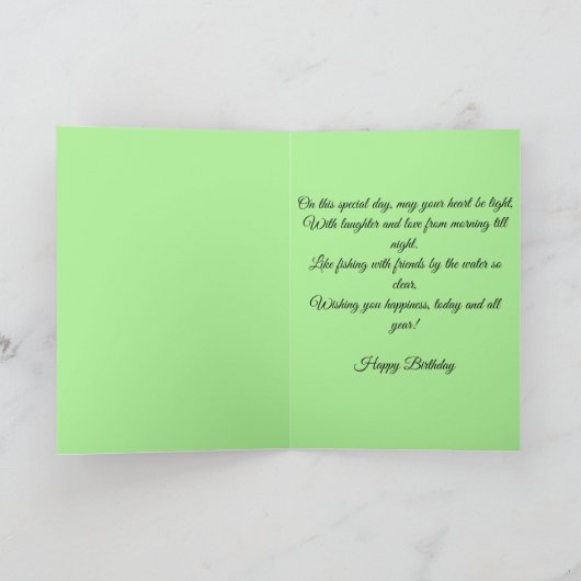 Hooked on Joy Birthday  Kaart (Binnen)