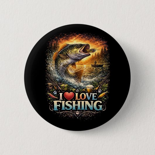 Hooked on the Horizon Ronde Button 5,7 Cm (Voorkant)