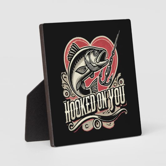 Hooked On You - Dag van de Valentijn Gevist Fotoplaat (Voorkant)