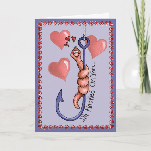 Hooked on You - Wenskaart Kaart (Voorkant)
