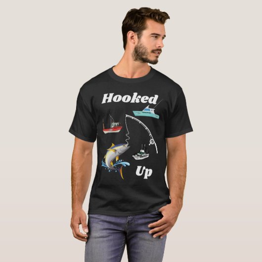 Hooked Up Deep Zee Vist T-shirt (Voorkant volledig)