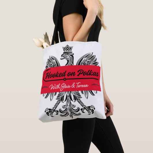 Hookes on Polkas Shoulder Tote Bag (Dichtbij)