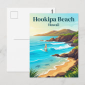 Hookipa Beach Hawaï Briefkaart (Voorkant / Achterkant)