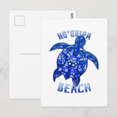 Ho'okipa Beach Hawaii Vacation Tribal Turtle Briefkaart (Voorkant / Achterkant)