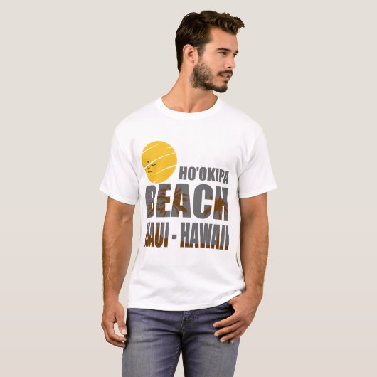 HO'OKIPA BEACH MAUI HAWAII T-SHIRT (Voorkant volledig)