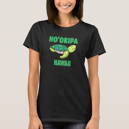 Hookipa Hawaii Zee Turtle Theme T T-shirt (Voorkant)