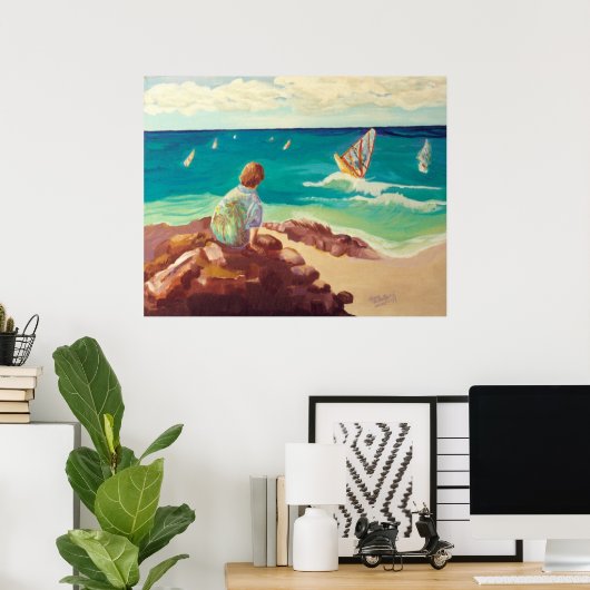 Hookipa Maui Poster (Thuiskantoor)