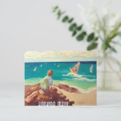 hookipa windsurfing briefkaart (Staand voorkant)