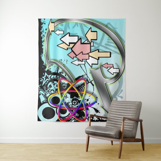 Hooks #1 Tapestry Wandkleed (In situ)