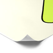 Hooks (gele achtergrond) poster (Hoek)