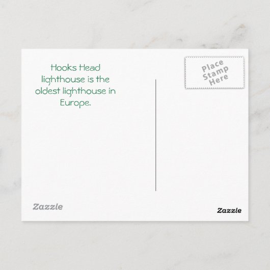 Hooks Head light House - Ierland Briefkaart (Achterkant)