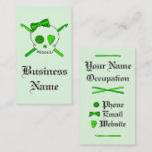 Hooks (Lime Green) Visitekaartje (Voorkant / Achterkant)