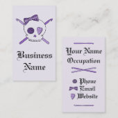 Hooks (Paarse achtergrond) Visitekaartje (Voorkant / Achterkant)