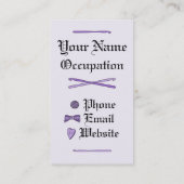 Hooks (Paarse achtergrond) Visitekaartje (Achterkant)