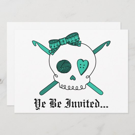 Hooks (Turquoise) Kaart (Voorkant / Achterkant)