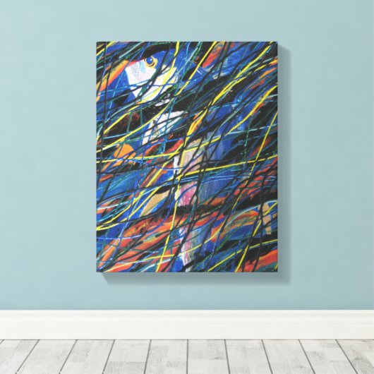 Hooky van school canvas afdruk (Insitu (Houten vloer))