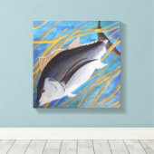 Hooky van school canvas afdruk (Insitu (Houten vloer))